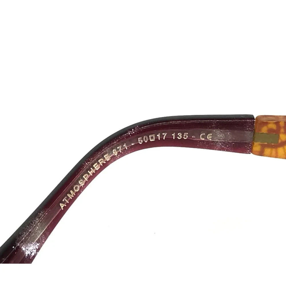 Jean Lafont Eyeglasses Frames ATMOSPHERE 671 Matte Purple Orange 50-17-135